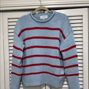 La Ligne Blue and Red Marina Sweater